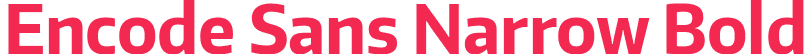 Encode Sans Narrow Bold